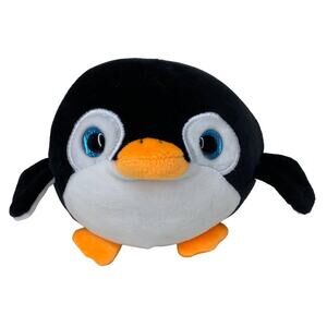 Penguin Smooshimals 6" Round Plush Toy Factory Stuffed Animal 5"